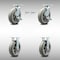 Service Caster 8 Inch Stainless Steel Thermoplastic Caster Set with 2 Brake/Swivel Lock 2 Rigid SCC-SS30S820-TPRBF-TLB-BSL-2-R-2 - alternate 1